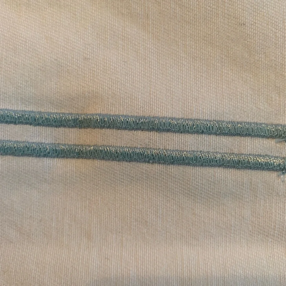 White and Blue Striped Shower Curtain